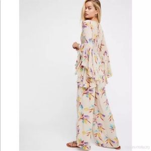 Free People floral jumpsuit small